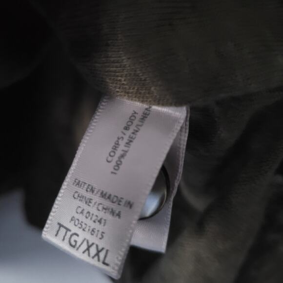Contemporaine Exclusivite Simon Linen Lagen Looke green minimalist blazer - Picture 5 of 7